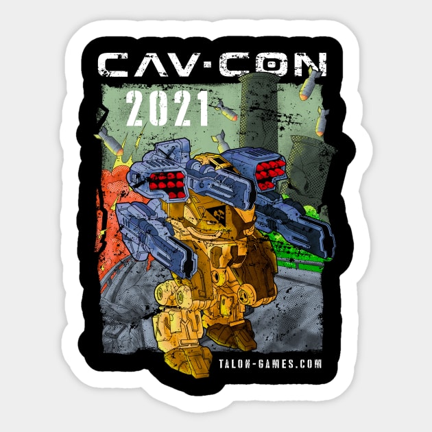 2021 CAV-CON BLACK Sticker by Talon Games